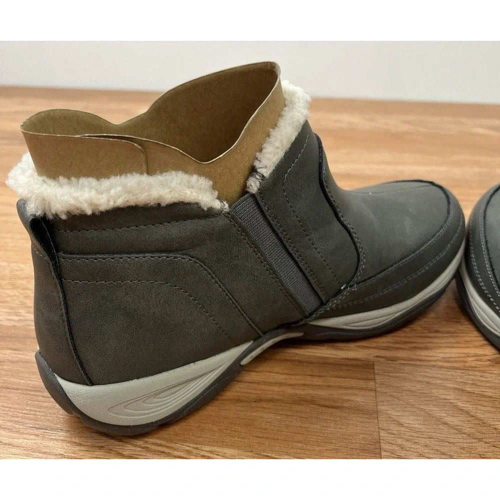 Easy Spirit Epic 3 Cold Weather Booties in Gray, Women's Size 8 WIDE NEW